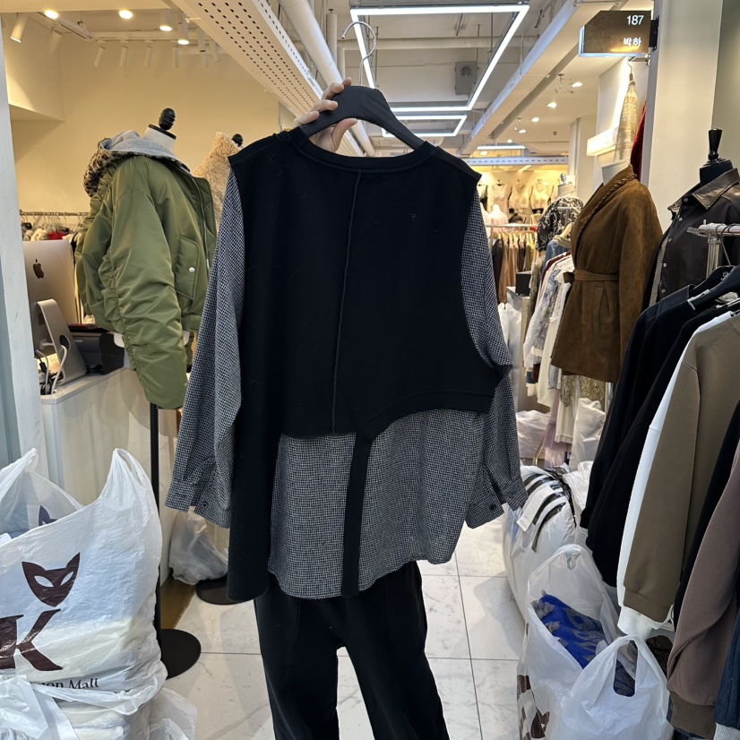 BAKHA-衣服韓國代購㊣女士新品職業時尚真品推薦人氣休閑衛衣BAKHA衛衣