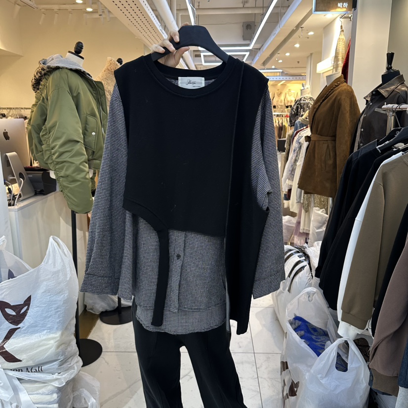 BAKHA-衣服韓國代購㊣女士新品職業時尚真品推薦人氣休閑衛衣BAKHA衛衣圖色2