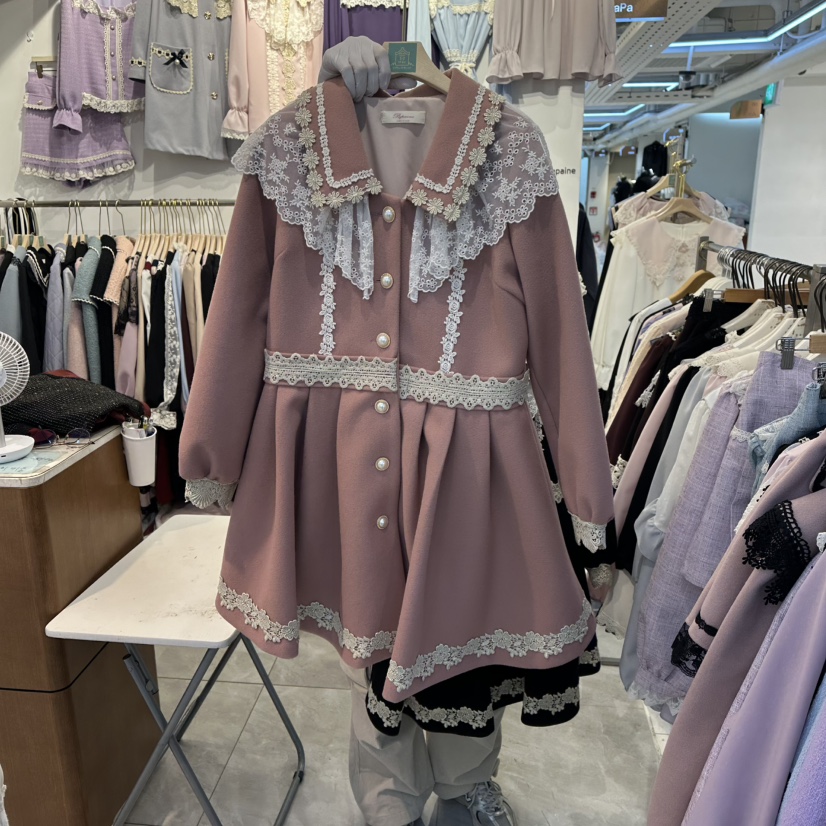 PAPA東大門㊣實拍女士新款時尚25秋冬真品推薦休閑連衣裙涂層PaPa/HALMADE連衣裙圖色2