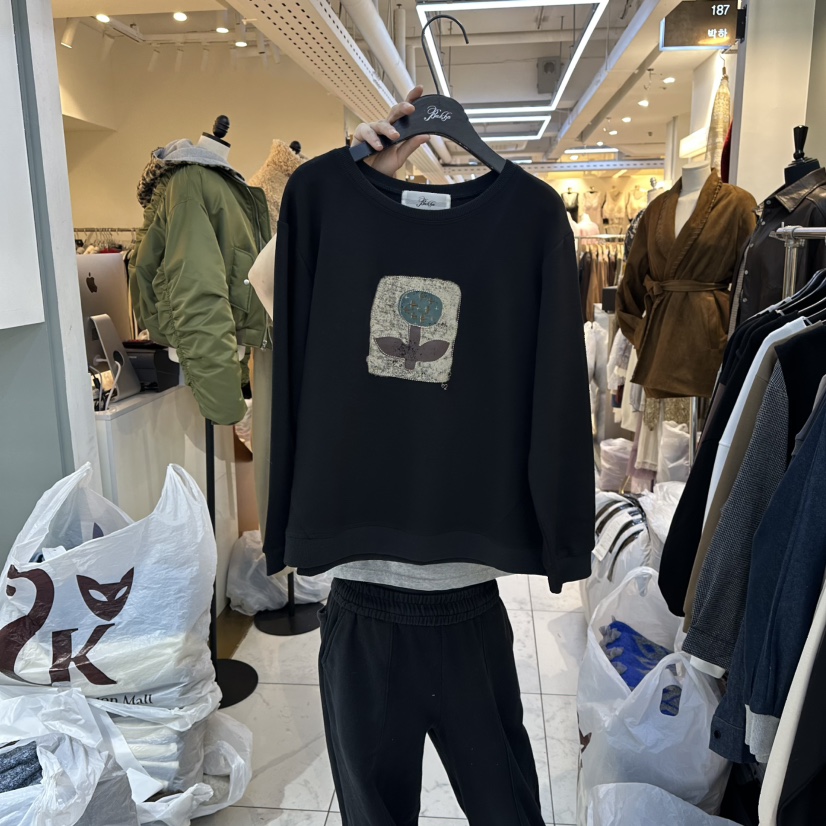 BAKHA-衣服東大門㊣實拍女士新款休閑人氣真品職業推薦衛衣BAKHA衛衣圖色3