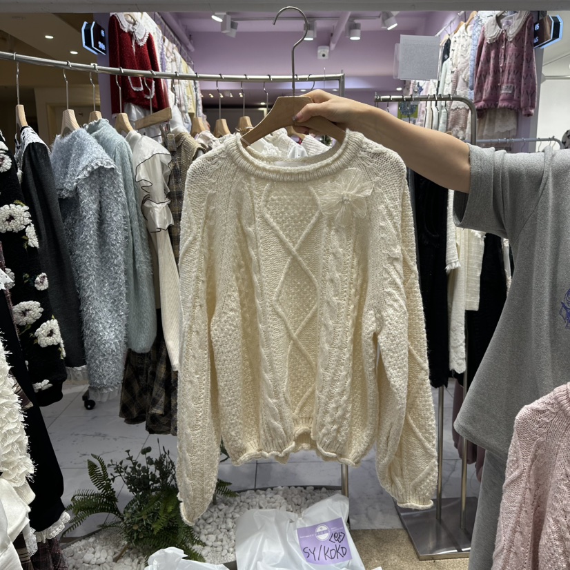 VIRUS韓國代購㊣女裝新品推薦休閑時尚真品人氣熱賣25秋冬毛衣VIRUS毛衣圖色1