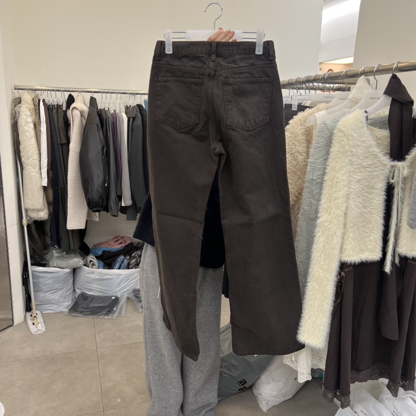 PORTS MOSS韓國直郵㊣女裝新款時尚25秋冬休閑人氣熱賣牛仔褲PORTS MOSS牛仔褲