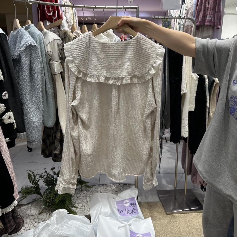 VIRUS東大門㊣代購女裝新品人氣推薦熱賣休閑25秋冬針織衫天鵝絨VIRUS針織衫