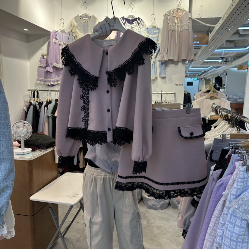 PAPA東大門㊣代購女士新品熱賣推薦時尚職業休閑套裝兩件套PaPa/HALMADE套裝圖色1