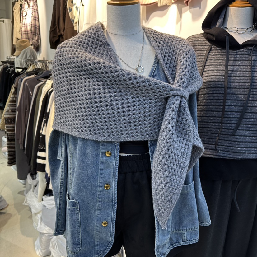 BAKHA-衣服韓國直郵㊣女裝新款職業時尚休閑推薦圍巾披肩圍巾BAKHA圍巾/披肩圖色3