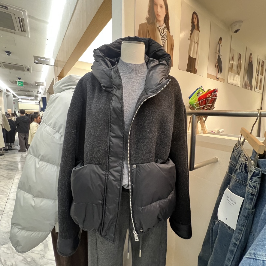 AFTERGLOW東大門㊣直郵女士新款25秋冬熱賣時尚短款羽絨服連帽AFTERGLOW短款羽絨服圖色1