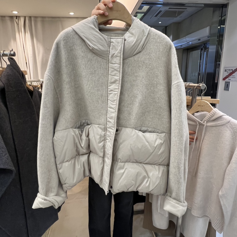 AFTERGLOW東大門㊣直郵女士新款25秋冬熱賣時尚短款羽絨服連帽AFTERGLOW短款羽絨服圖色3