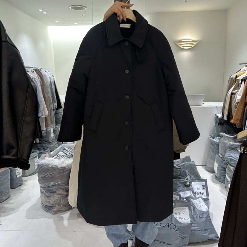 AVECNOUS東大門㊣直郵女裝新品職業人氣推薦休閑中長款大衣AVECNOUS中長款大衣圖色2