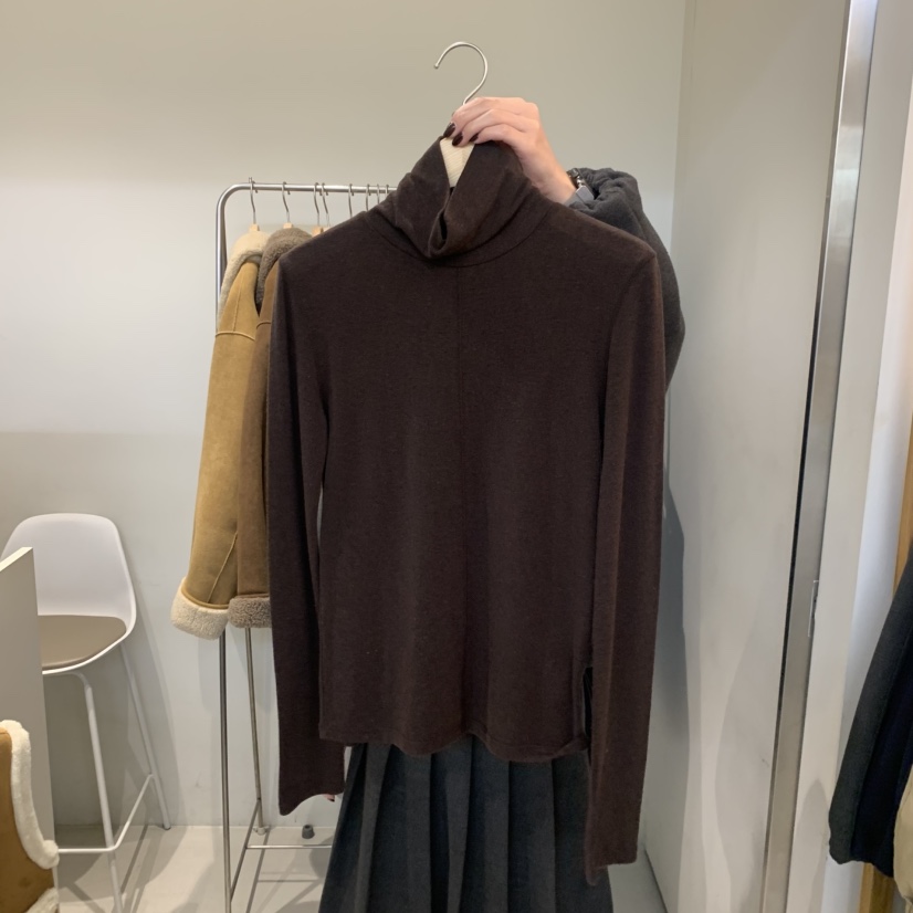 OUTRENE韓國代購㊣女士新款人氣25秋冬職業時尚熱賣長袖T恤OUTRENE長袖T恤圖色4