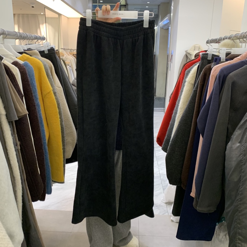 PORTS MOSS韓國代購㊣女士新品職業25秋冬休閑褲燈芯絨條紋PORTS MOSS休閑褲圖色1