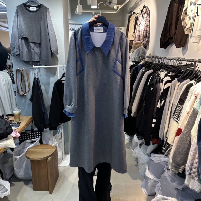 BAKHA-衣服東大門㊣代購女士新款休閑推薦人氣25秋冬連衣裙BAKHA連衣裙圖色1