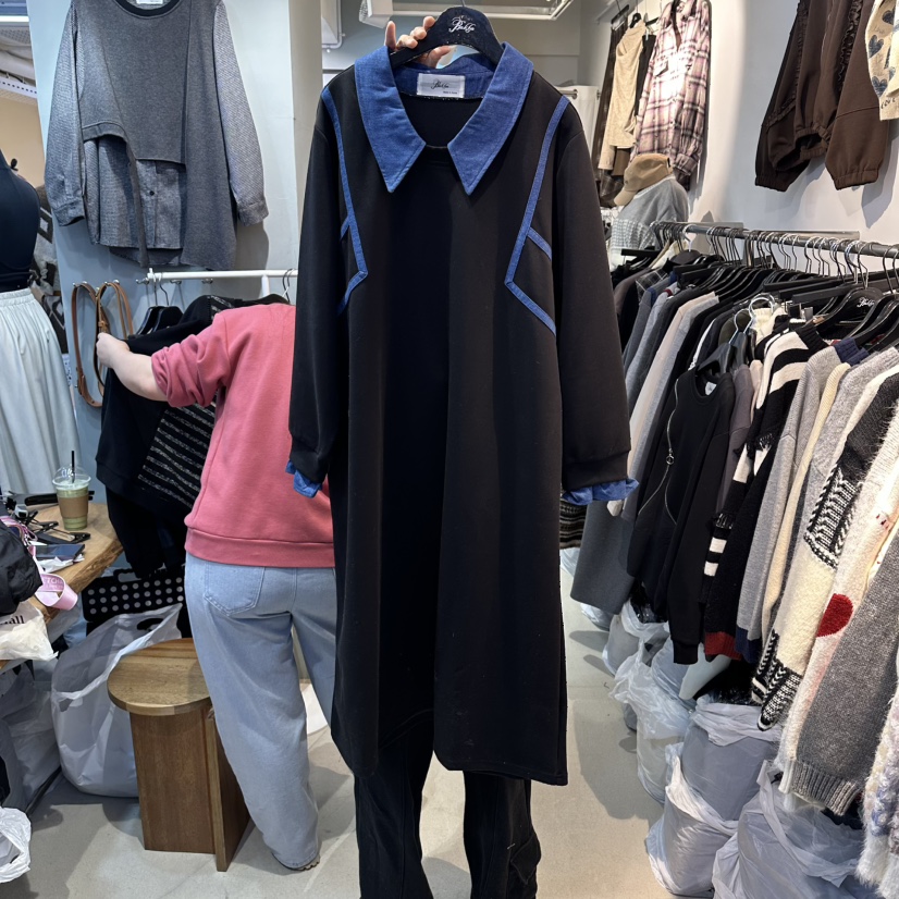 BAKHA-衣服東大門㊣代購女士新款休閑推薦人氣25秋冬連衣裙BAKHA連衣裙圖色2