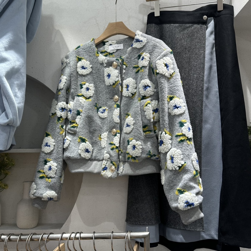 VIRUS韓國直郵㊣女裝新品人氣熱賣休閑推薦25秋冬時尚職業夾克VIRUS夾克圖色1