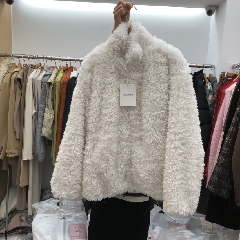 DRESS ROOM韓國直郵㊣女裝新款休閑人氣熱賣時尚職業短款大衣DRESS ROOM短款大衣圖色1