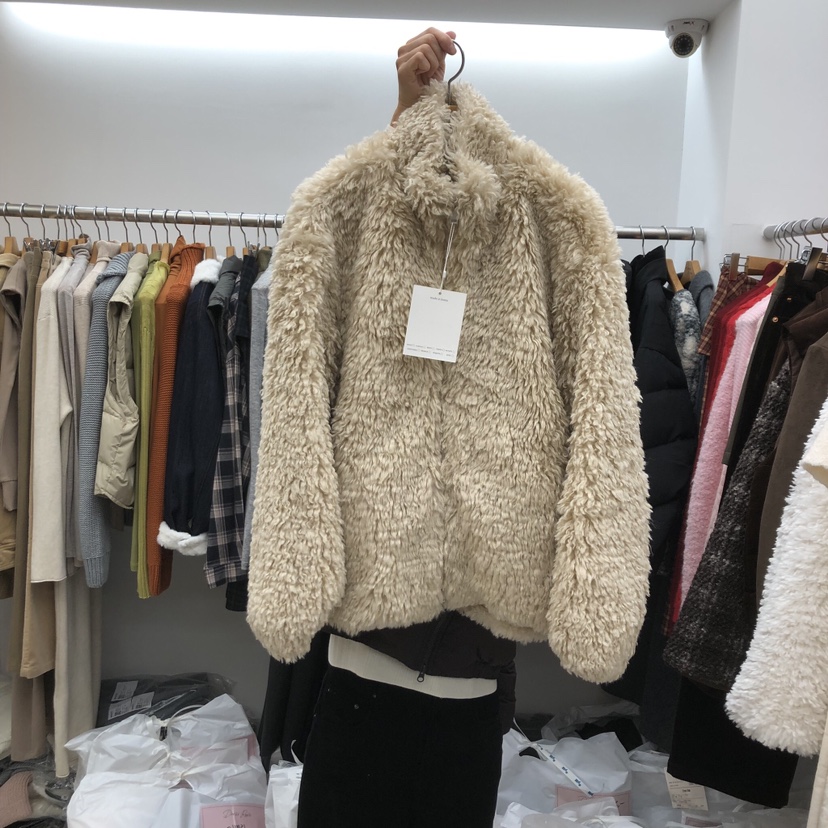 DRESS ROOM韓國直郵㊣女裝新款休閑人氣熱賣時尚職業短款大衣DRESS ROOM短款大衣圖色2