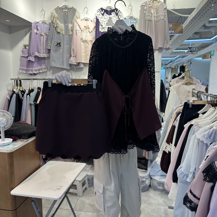 PAPA東大門㊣代購女裝新品職業時尚人氣25秋冬套裝兩件套套裝PaPa/HALMADE套裝圖色2