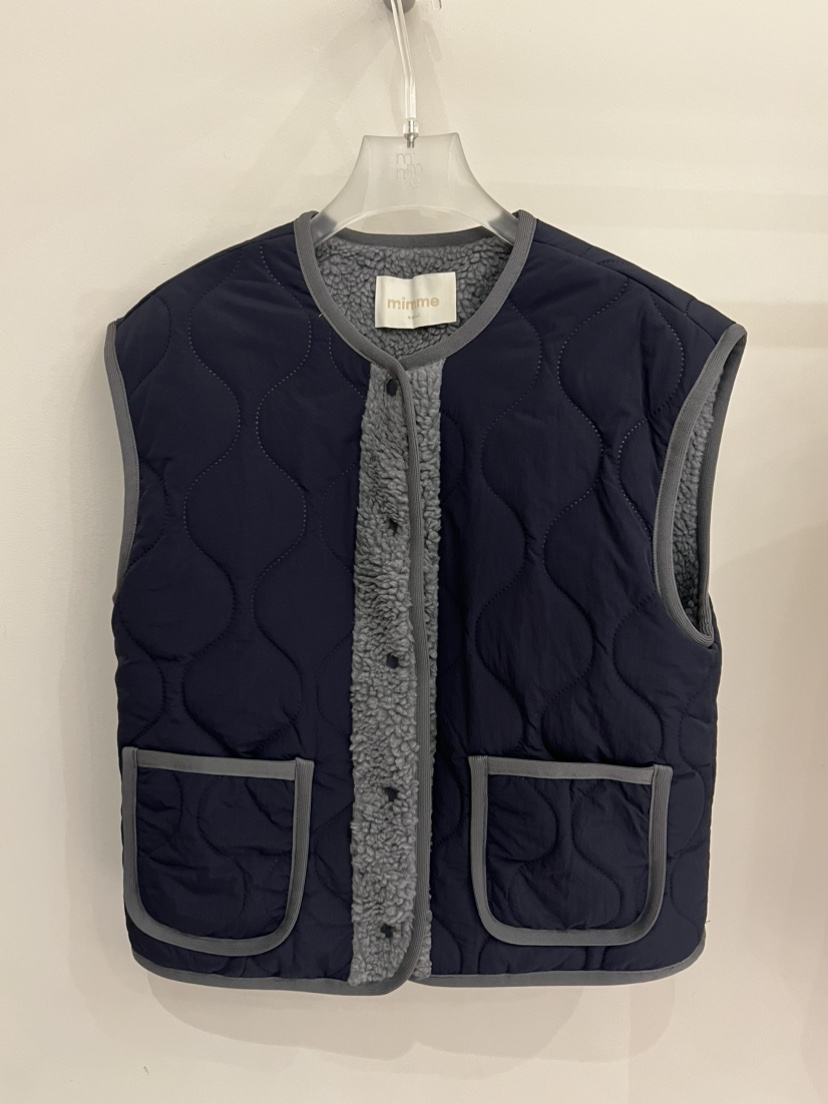 MIMME東大門㊣代購女裝新品人氣25秋冬時尚推薦職業馬甲絎縫MIMME馬甲圖色3