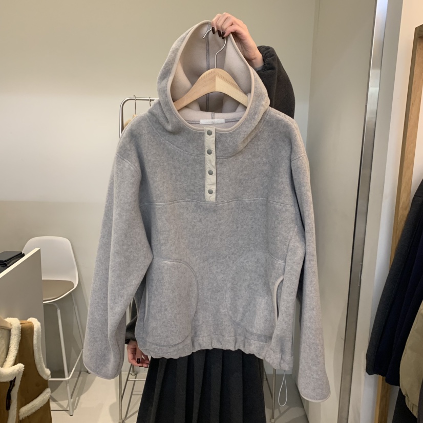 OUTRENE東大門㊣實拍女裝新品時尚職業人氣推薦熱賣25秋冬衛衣OUTRENE衛衣圖色1