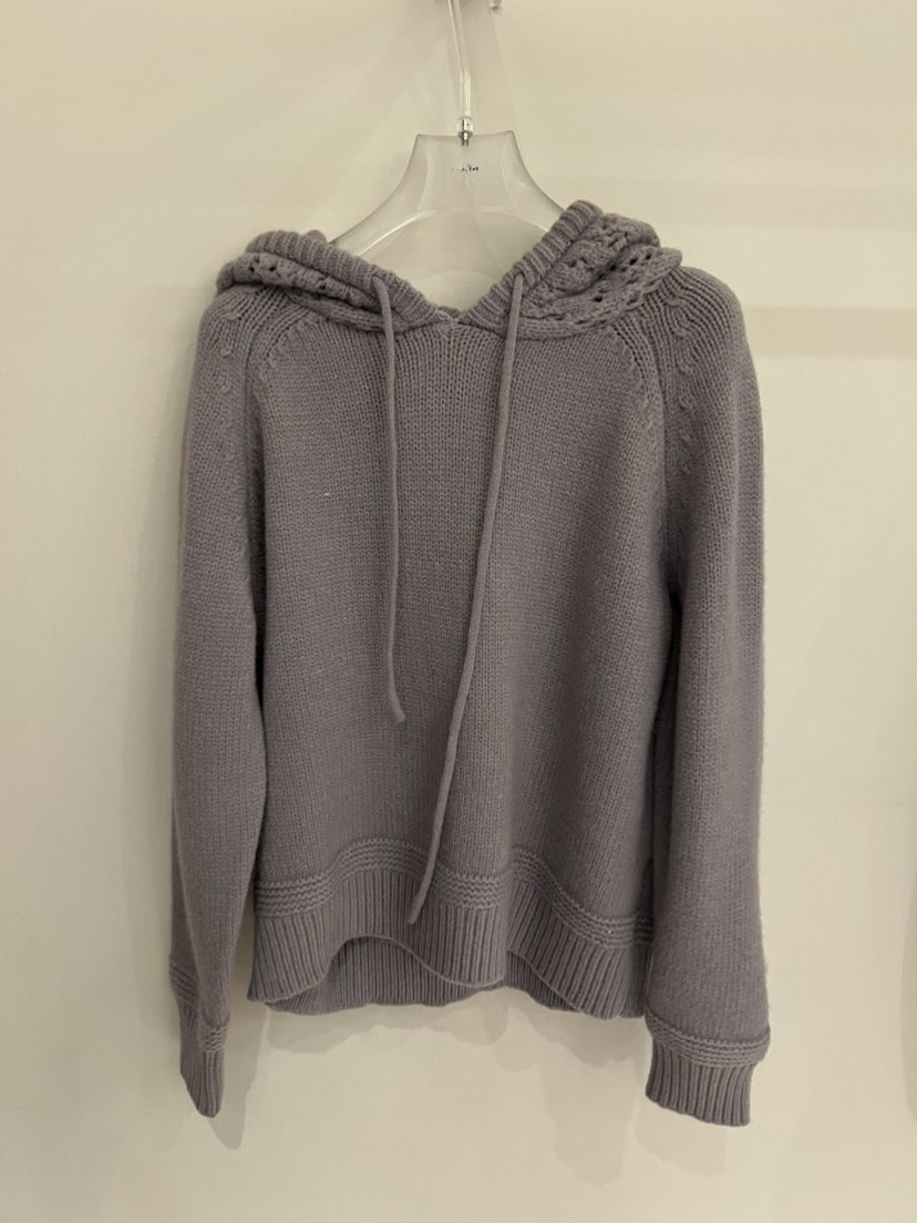 MIMME韓國直郵㊣女士新品職業時尚休閑針織衫手工編織連帽衫MIMME針織衫圖色3