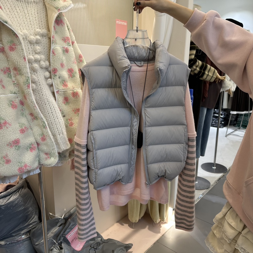 MIMME東大門㊣實拍女士新品休閑人氣推薦職業時尚25秋冬馬甲絨MIMME馬甲圖色3