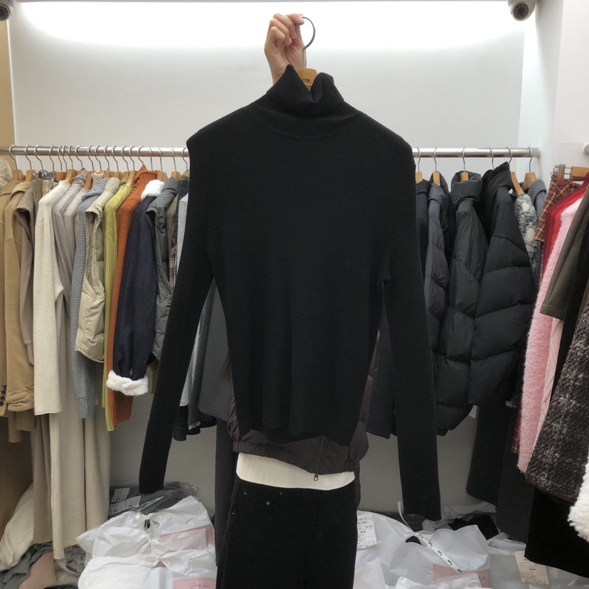 DRESS ROOM東大門㊣實拍女裝新品休閑職業人氣長袖T恤羊毛DRESS ROOM長袖T恤圖色4