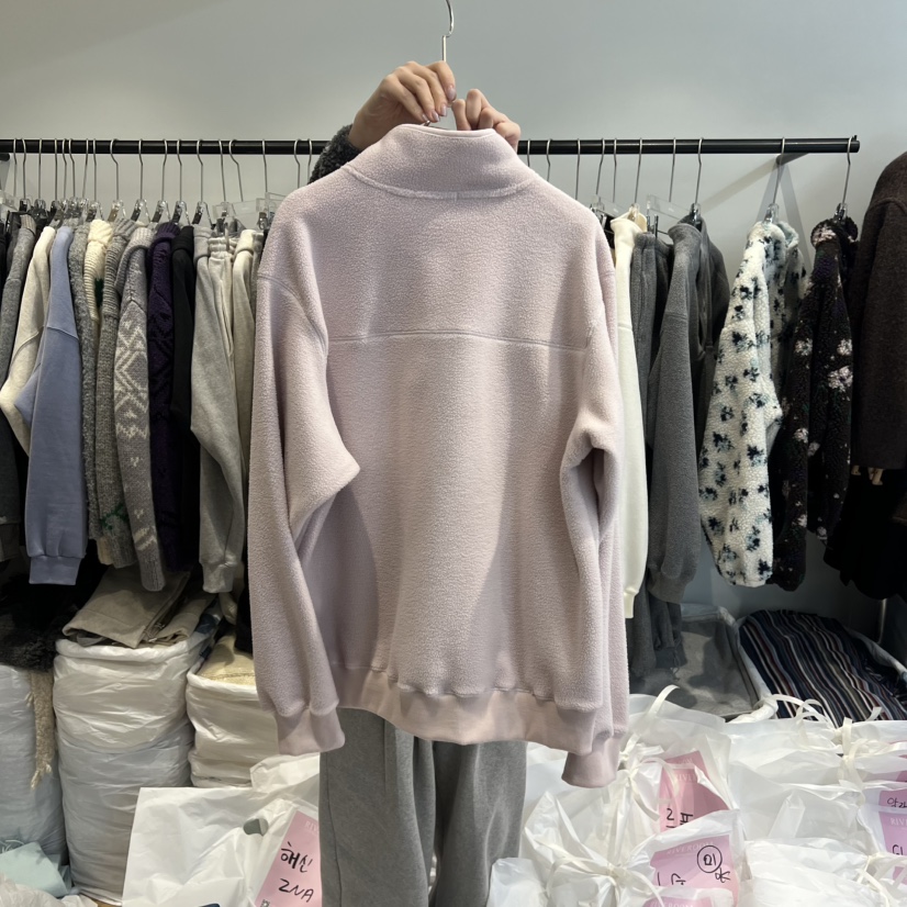 RIVEROOM東大門㊣代購女裝新品人氣熱賣推薦25秋冬衛衣羊毛RIVEROOM衛衣