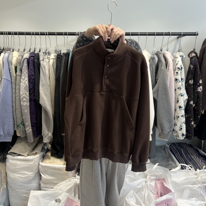 RIVEROOM東大門㊣代購女裝新品人氣熱賣推薦25秋冬衛衣羊毛RIVEROOM衛衣圖色4