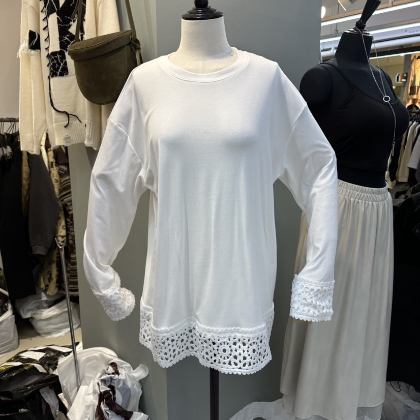 BAKHA-衣服東大門㊣直郵女裝新品人氣職業推薦時尚長袖T恤BAKHA長袖T恤圖色1