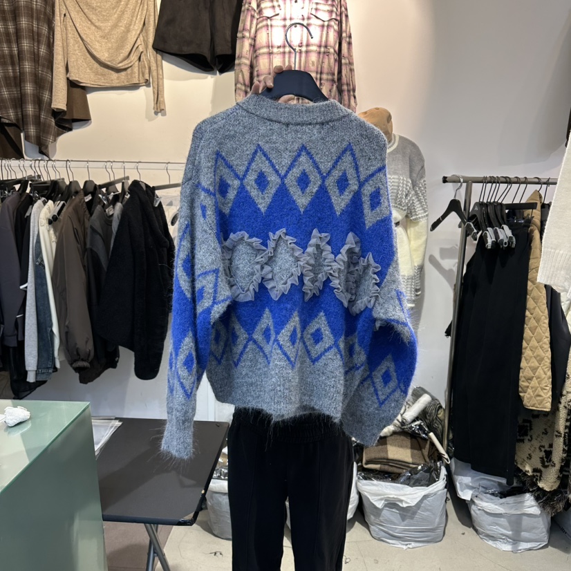 BAKHA-衣服韓國直郵㊣女裝新款熱賣推薦職業25秋冬毛衣不含腰帶BAKHA毛衣