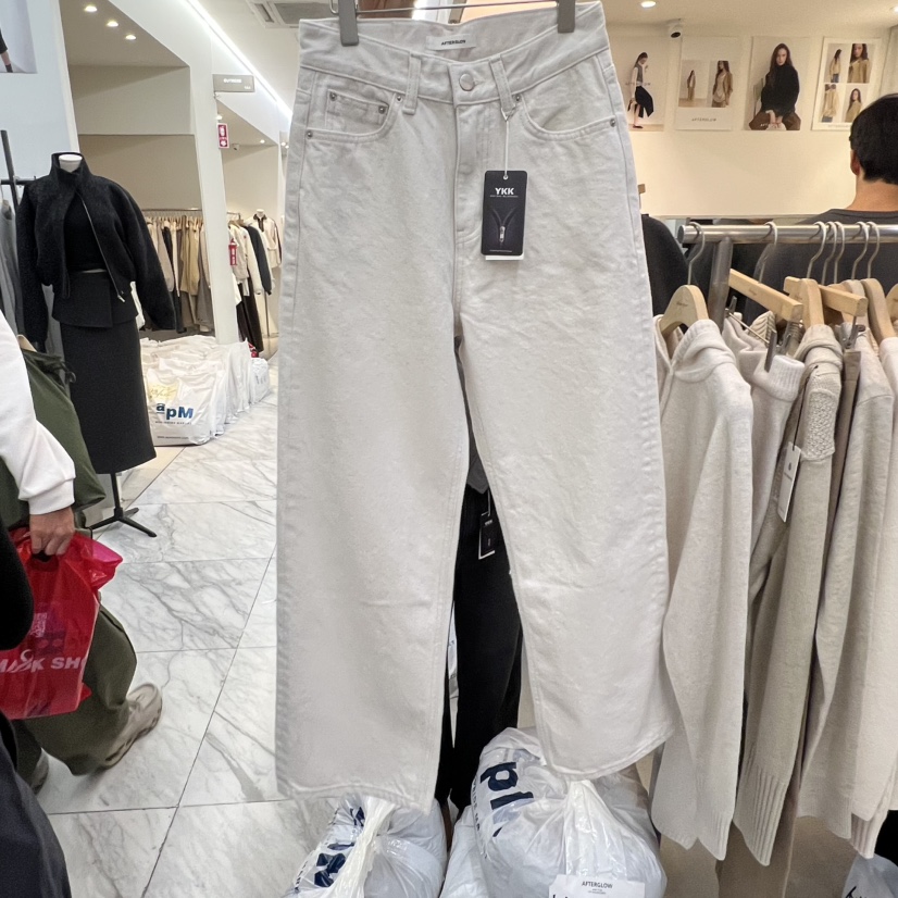 AFTERGLOW東大門㊣直郵女裝新品25秋冬休閑推薦職業休閑褲抓絨AFTERGLOW休閑褲圖色2