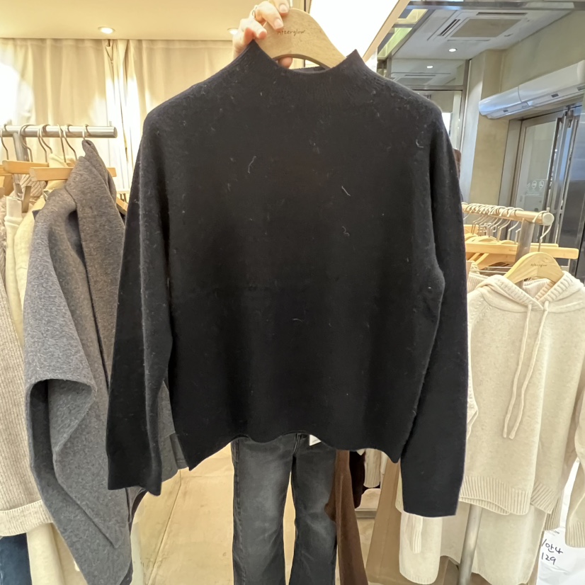 AFTERGLOW東大門㊣直郵女士新款25秋冬熱賣人氣針織衫高領鏤空AFTERGLOW針織衫圖色4