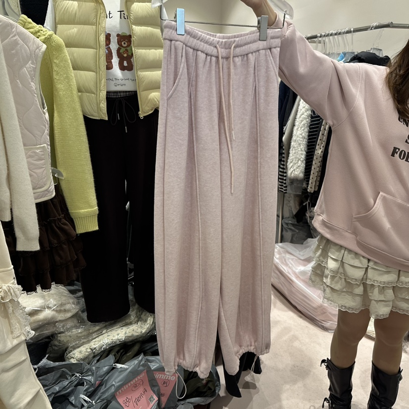 MIMME東大門㊣實拍女士新款時尚職業熱賣推薦人氣休閑褲加絨MIMME休閑褲圖色2