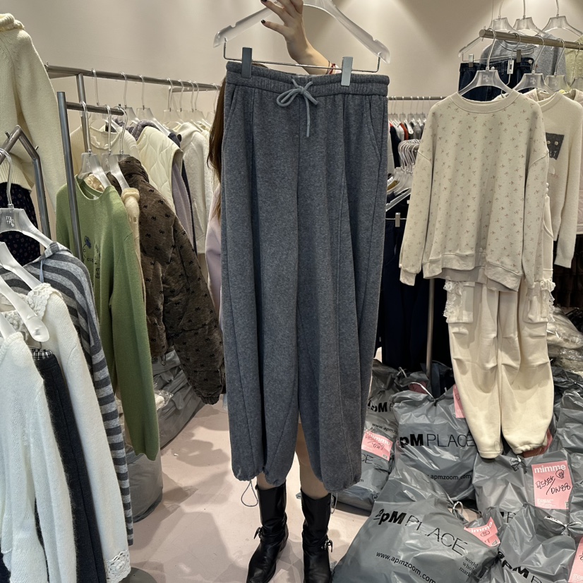 MIMME東大門㊣實拍女士新款時尚職業熱賣推薦人氣休閑褲加絨MIMME休閑褲圖色4