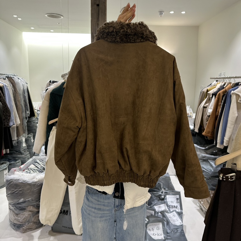 AVECNOUS東大門㊣代購女裝新品25秋冬熱賣休閑時尚推薦夾克AVECNOUS夾克