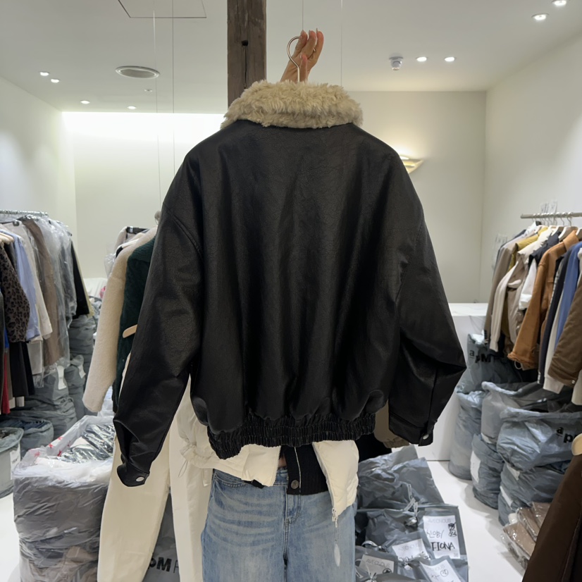 AVECNOUS東大門㊣代購女裝新品25秋冬熱賣休閑時尚推薦夾克AVECNOUS夾克