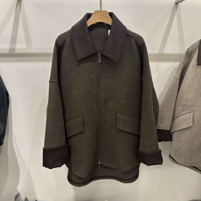 LAMINEDOR東大門㊣直郵女裝新款熱賣人氣推薦休閑25秋冬短款大衣LA MINE DOR短款大衣圖色2