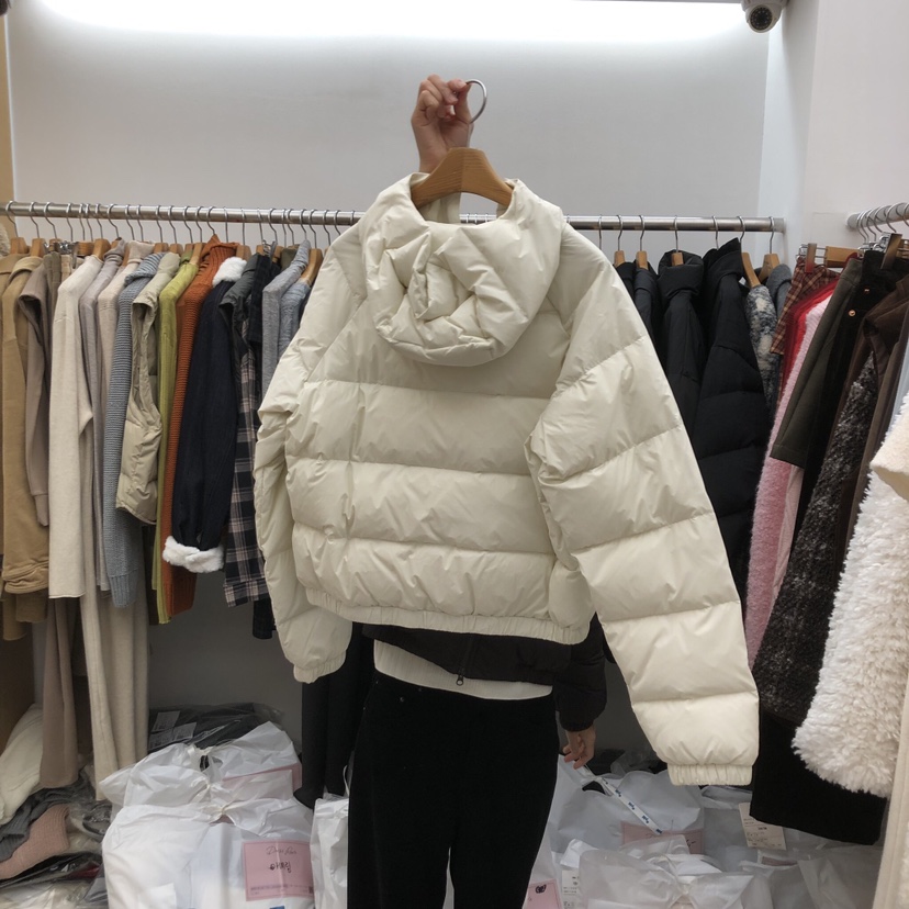 DRESS ROOM東大門㊣代購女裝新品職業熱賣25秋冬短款羽絨服鴨絨DRESS ROOM短款羽絨服