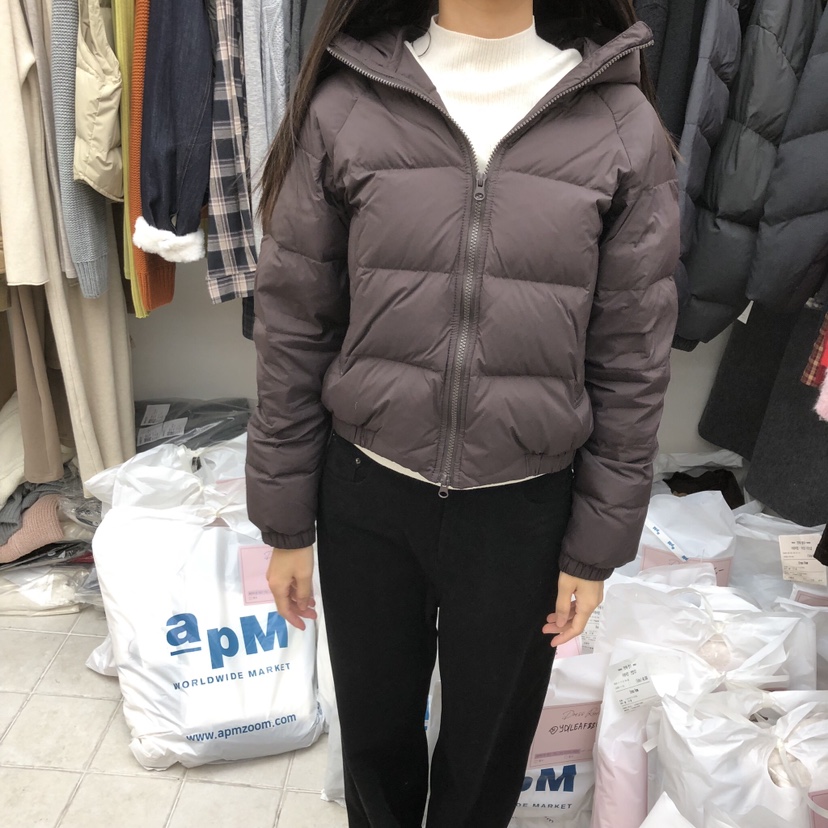 DRESS ROOM東大門㊣代購女裝新品職業熱賣25秋冬短款羽絨服鴨絨DRESS ROOM短款羽絨服圖色3