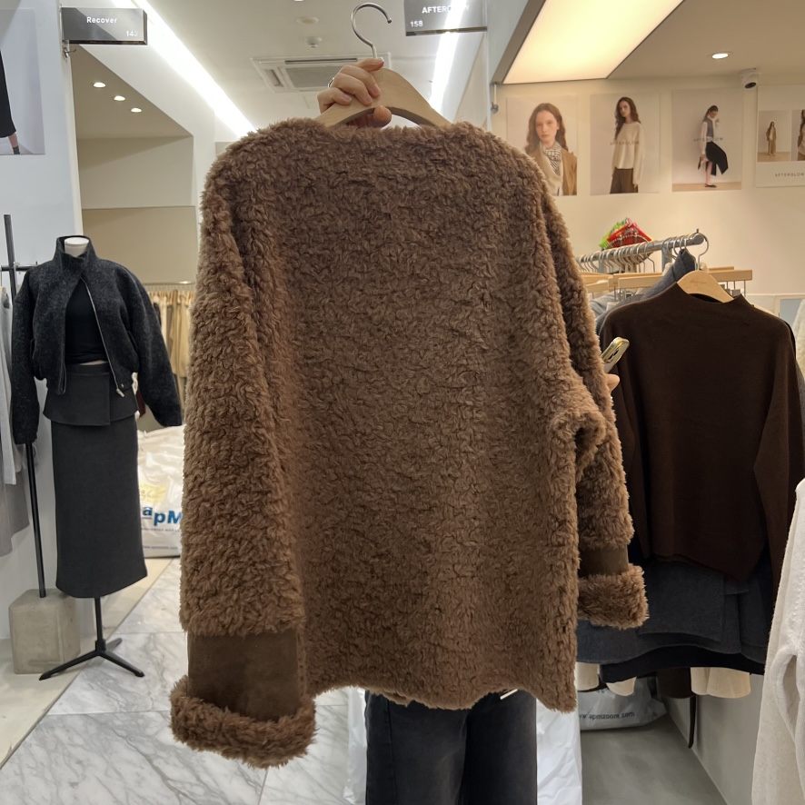 AFTERGLOW東大門㊣實拍女士新款人氣熱賣推薦時尚職業夾克皮草AFTERGLOW夾克