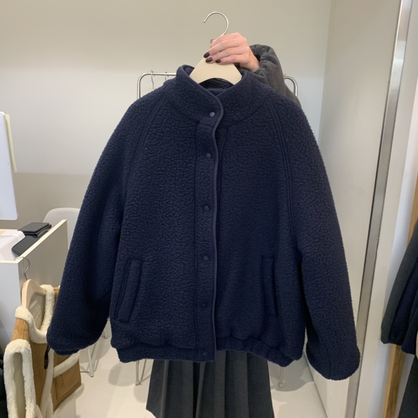 OUTRENE東大門㊣代購女裝新品職業時尚休閑25秋冬人氣夾克棉OUTRENE夾克圖色2