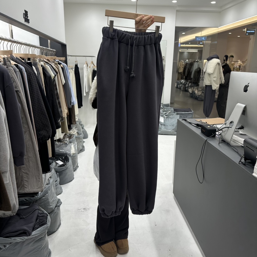 THE VALUE韓國代購㊣女裝新款熱賣25秋冬推薦職業休閑褲加絨THE VALUE休閑褲圖色2