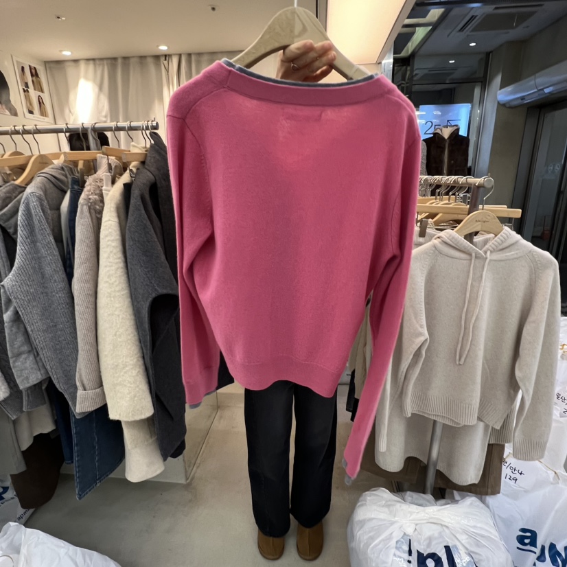 AFTERGLOW東大門㊣直郵女裝新品25秋冬休閑職業熱賣針織衫開衫AFTERGLOW針織衫