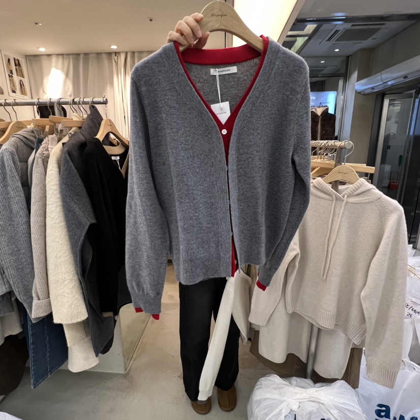 AFTERGLOW東大門㊣直郵女裝新品25秋冬休閑職業熱賣針織衫開衫AFTERGLOW針織衫圖色4