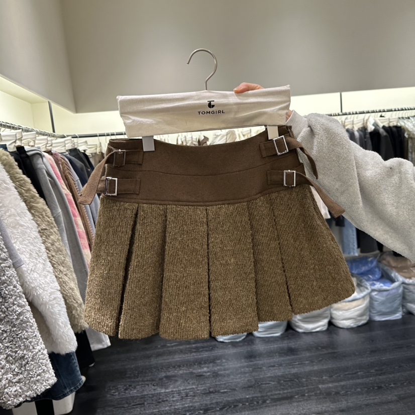 TOMGIRL東大門㊣直郵女士新款25秋冬時尚職業休閑推薦人氣裙褲TOMGIRL裙褲圖色1
