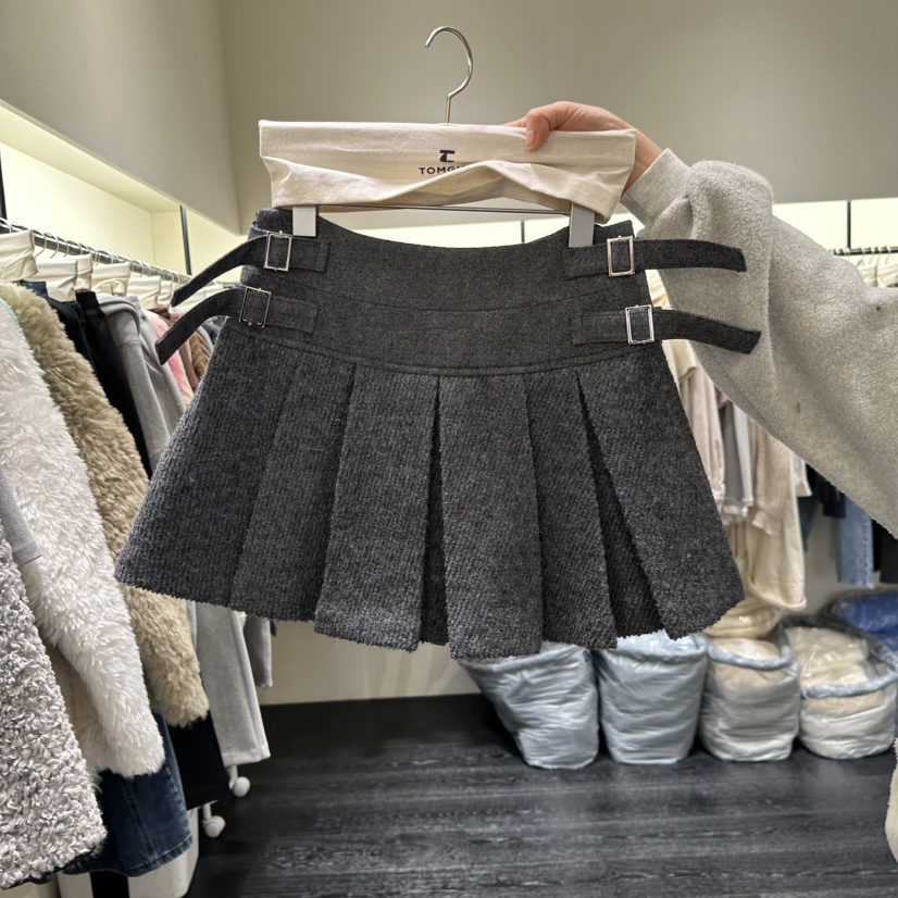 TOMGIRL東大門㊣直郵女士新款25秋冬時尚職業休閑推薦人氣裙褲TOMGIRL裙褲圖色2