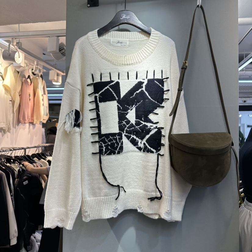 BAKHA-衣服東大門㊣直郵女裝新款25秋冬休閑熱賣時尚職業毛衣BAKHA毛衣圖色1