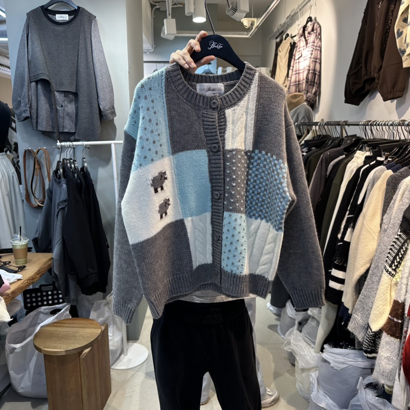 BAKHA-衣服韓國代購㊣女士新款職業熱賣休閑人氣時尚25秋冬毛衣BAKHA毛衣圖色2