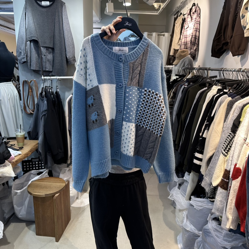 BAKHA-衣服韓國代購㊣女士新款職業熱賣休閑人氣時尚25秋冬毛衣BAKHA毛衣圖色3