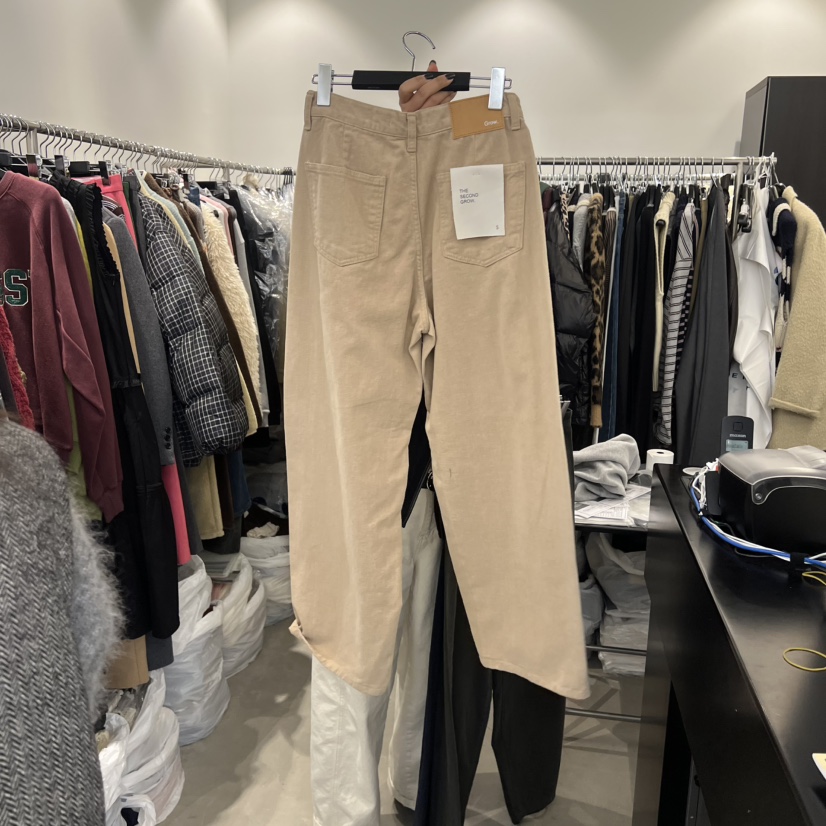 THE SECOND GROW韓國直郵㊣女裝新款休閑職業休閑褲不含腰帶THE SECOND GROW休閑褲