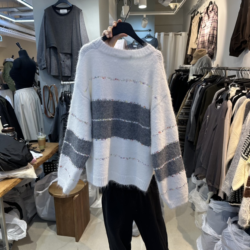 BAKHA-衣服東大門㊣直郵女士新款真品25秋冬人氣時尚熱賣毛衣BAKHA毛衣